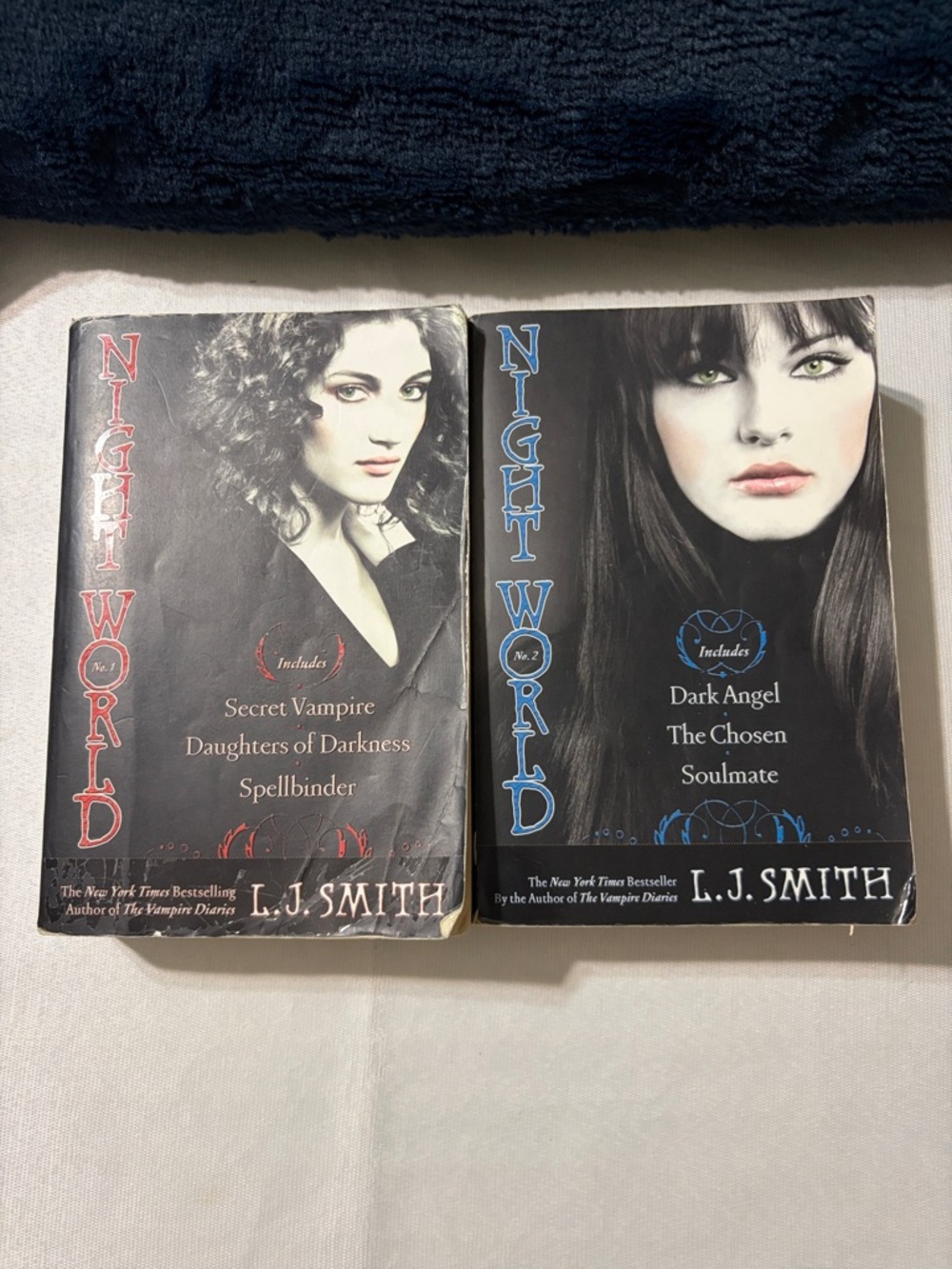 Night World Paperback Set by L.J. Smith - Black, Red & Blue Covers